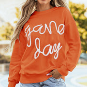 Casual Loose Letter Embroidery Top for Women