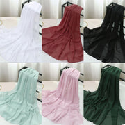 Elegant Hemp Chiffon Headscarf for Women