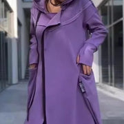 Cozy Longline Zipper Sweatshirt for Women
