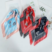 Soft Satin Square Scarf for Work or Summer