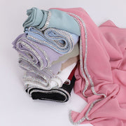 Long-Edged Chiffon Scarf for Women - 10 Color Options