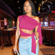 Retro Solid Color Sleeveless Sexy Vest for Women