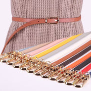 Spring Summer Women's Belt Thin Imitation Leather
