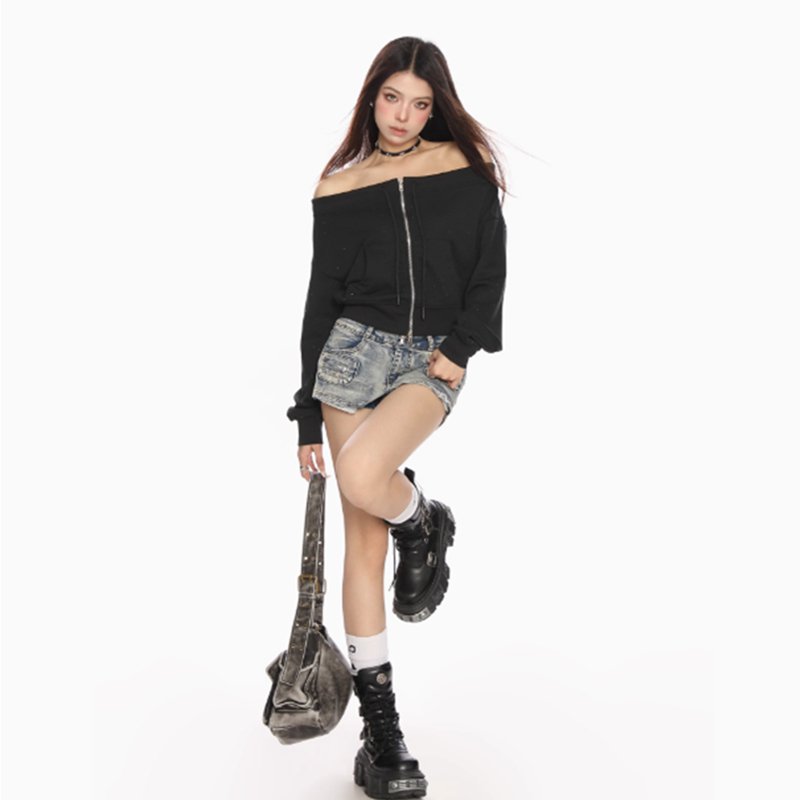 Autumn Chic Off Shoulder Top for Women