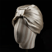 Silk Nightcap for Women Double Layer Square Knot Cap