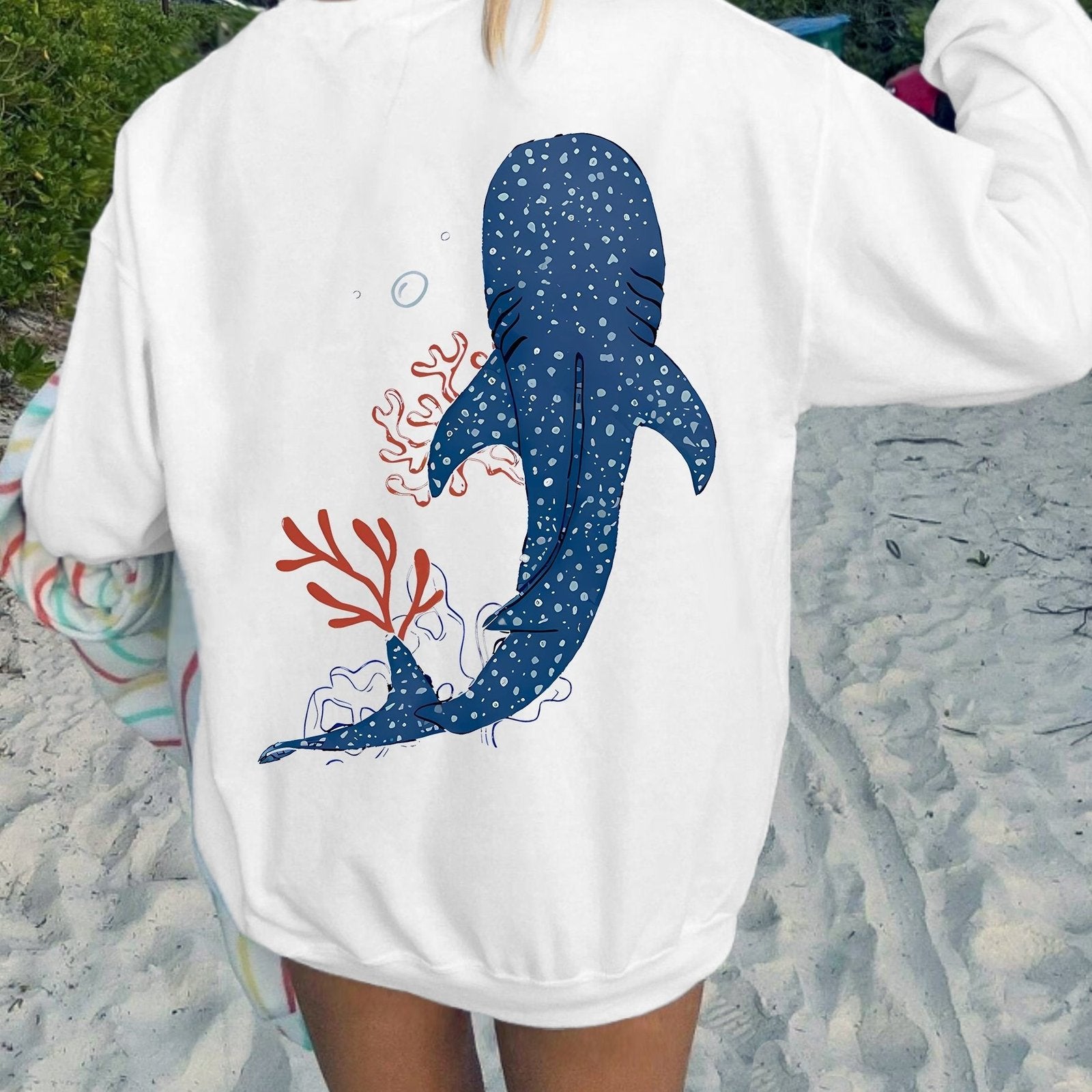Cozy Graphic Crew Neck Sweatshirt for Women