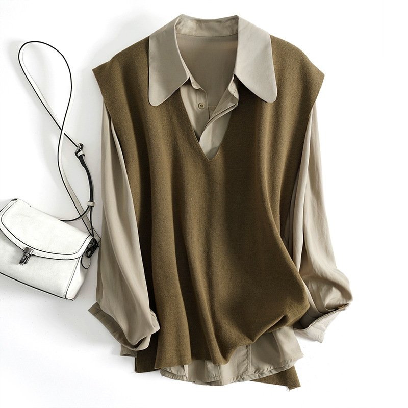 Women's Long Sleeve Casual Loose Shirt