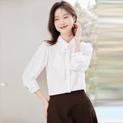 Women's Slim Fit Long Sleeve Professional Work Blouse
