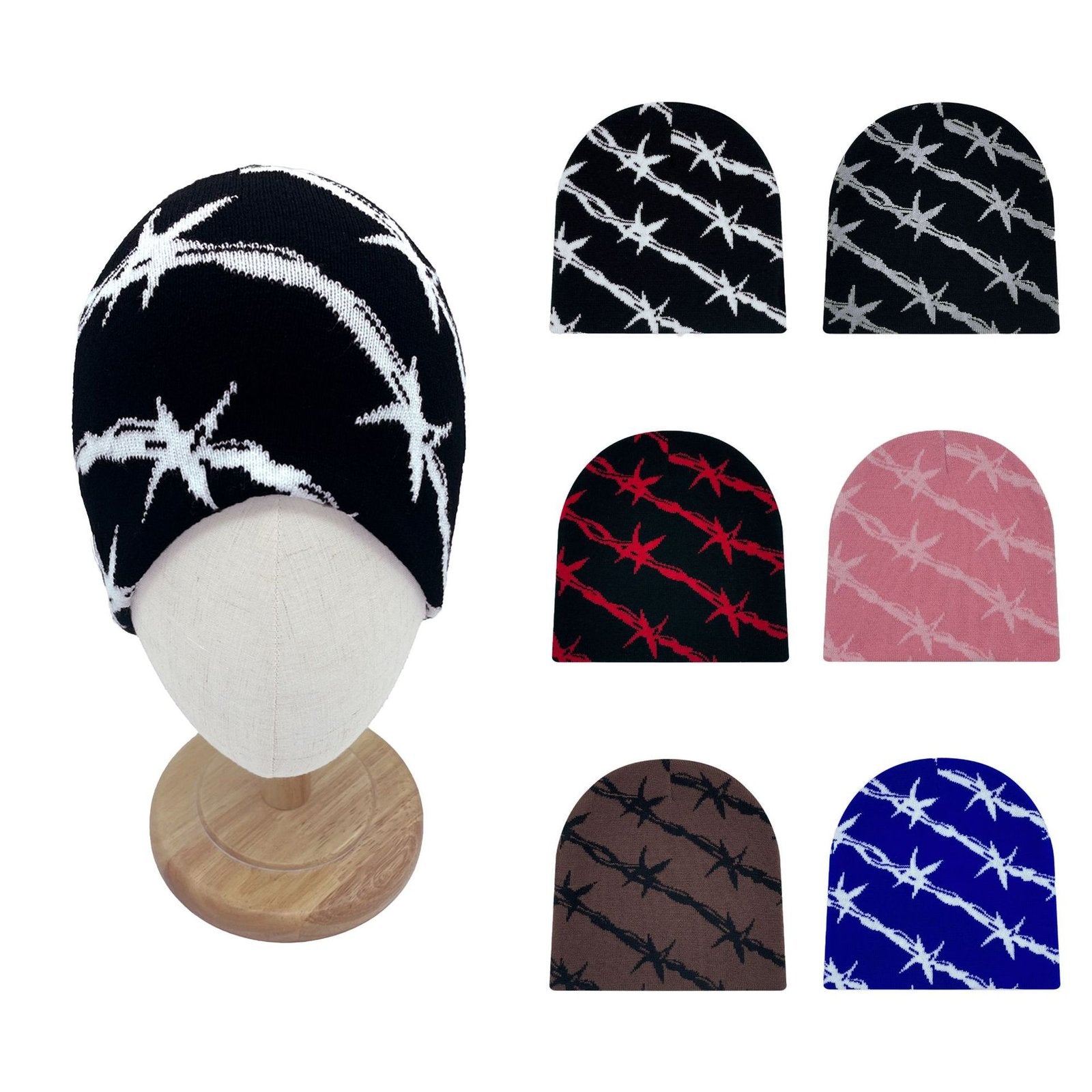 Stay Warm Double Jacquard Knitted Hat for Men & Women