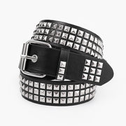 Elegant Square Bead Rivet Belt Waist Belt