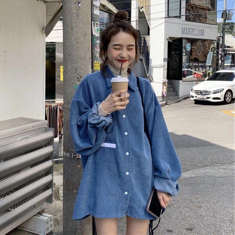 Chic Women's Long-Sleeve Autumn Shirt