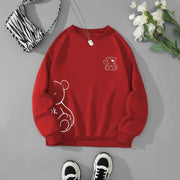 Cozy Teddy Bear Sweatshirt for Women