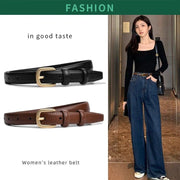 All-Match Women's Thin Belt with Pin Buckle