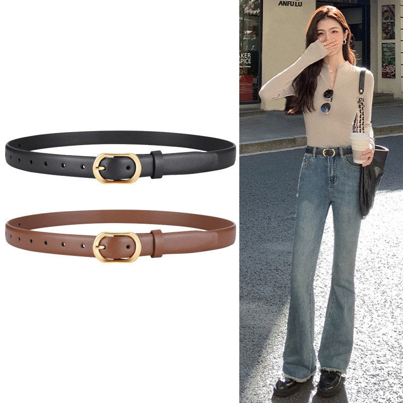 Customizable Leather Belt for Women