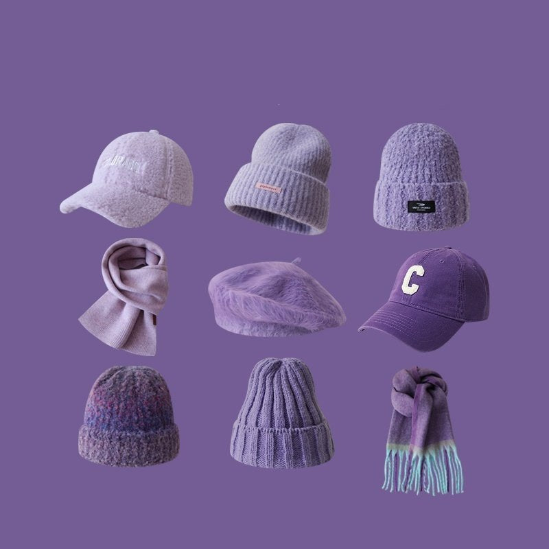 Taro Purple Beret Hat