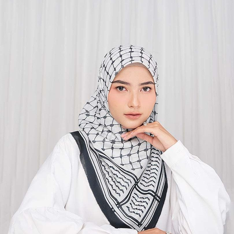 Plaid Square Scarf