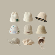 Women's Warm Beret Bucket Hat for Face Slimming