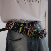 Thin Car Belt with Alloy Buckle