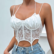Sexy Lace Cami with Floral Print