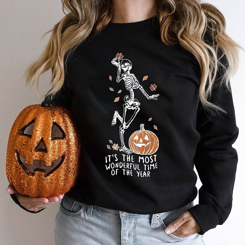 Casual Halloween Sweatshirt for Women