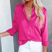 Chic V-Neck Long Sleeve Blouse for Women