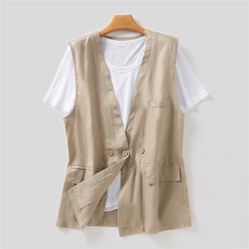 Loose Fit Vest Jacket