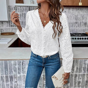 Chic Puff Sleeve Commuter Blouse for Women