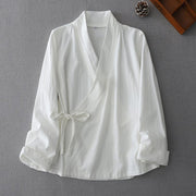 Elegant Woven Collar Hanfu Shirt for Women