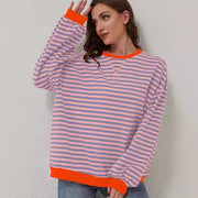 Cozy Striped Long Sleeve Sweater
