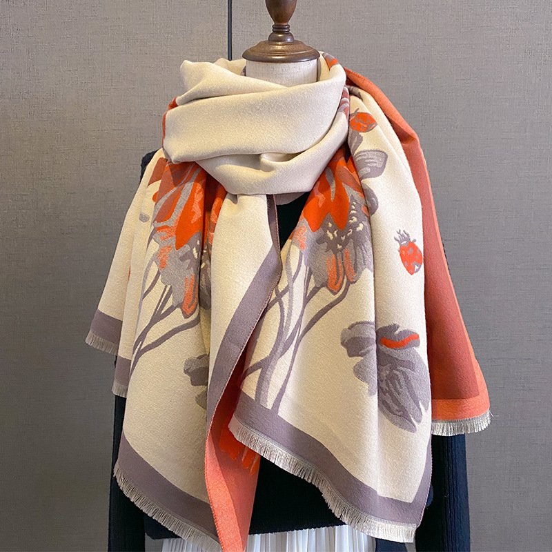 Warm Double-Sided Thermal Scarf for Winter