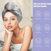 Quick-Dry Satin Hair Cap for Women