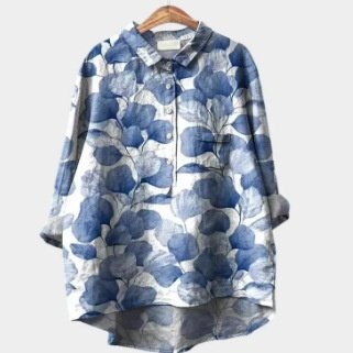Plus Size Casual Printed Round Neck Tee