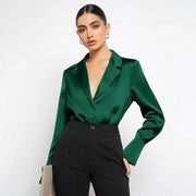 Minimalist Long Sleeve Button-Down Shirt for Women