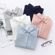 Pure Cotton Double-Layer Long-Sleeve Shirt
