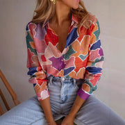 Women's Casual Short-Sleeve All-Match Printed Shirt