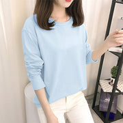 Women's Casual Long Sleeve T-Shirts Slim Fit