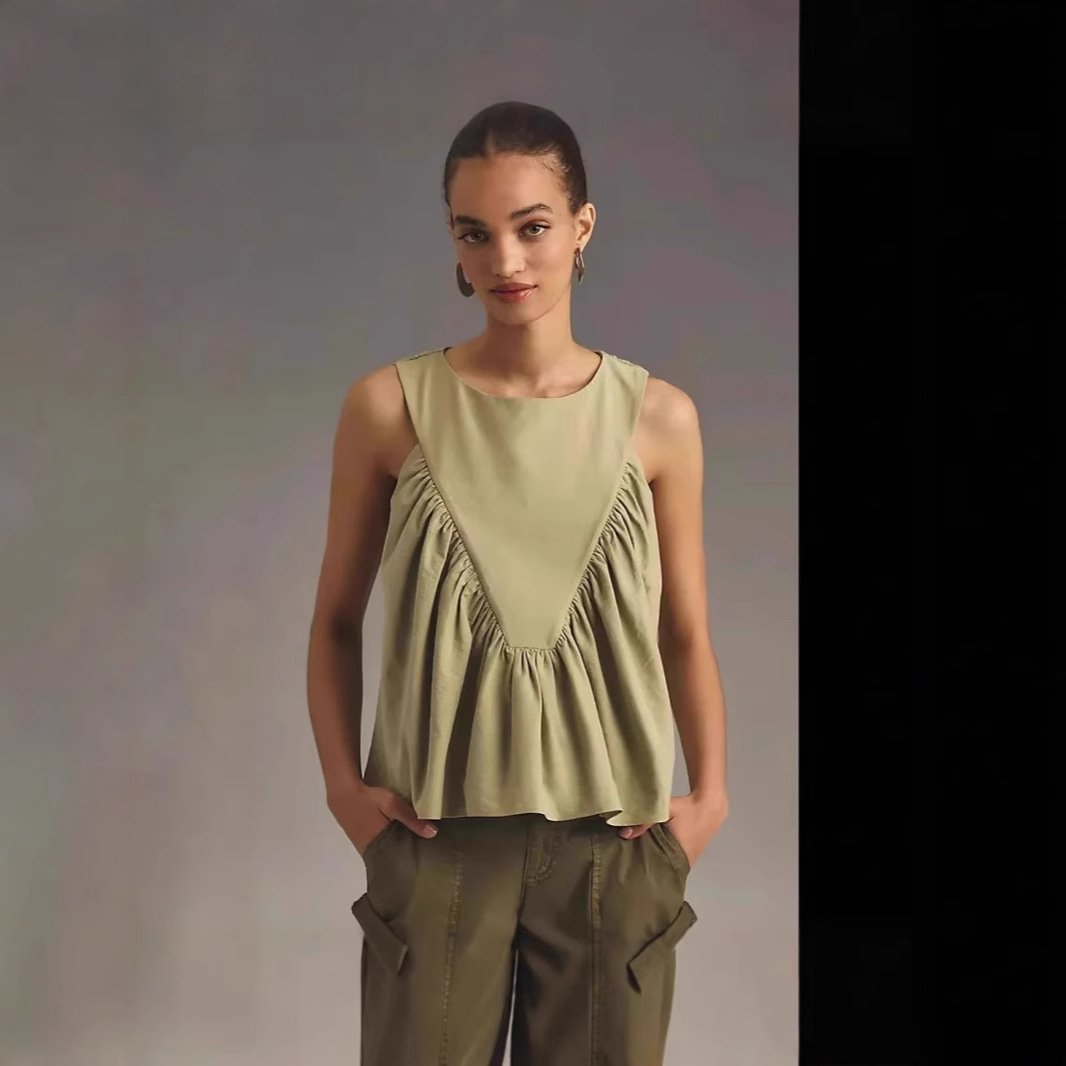 Solid Color Vest for Women - Simple Pullover Top