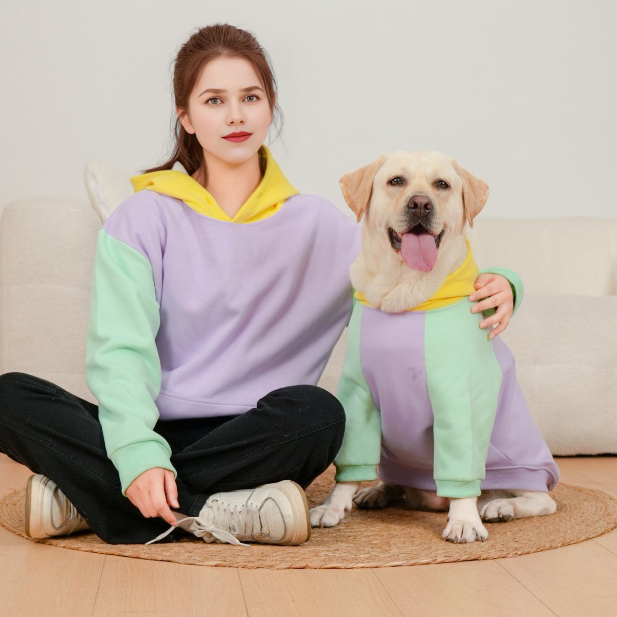 Cozy Pet Parent & Child Matching Hoodies