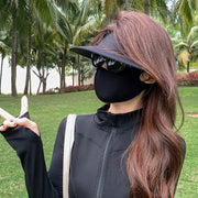 Women's UV Protection Sun Hat with Detachable Face Mask