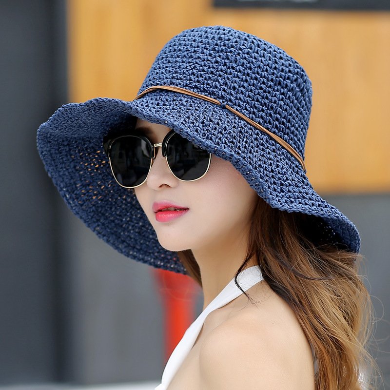 Adjustable Women's Foldable Straw Hat