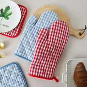 Protect Your Hands with Plaid Baking Gloves
