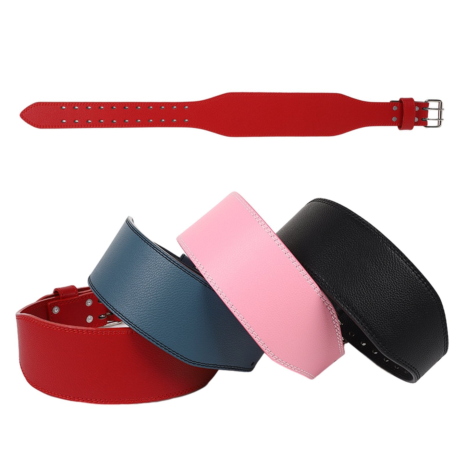 Double Breasted Cowhide Belt for Fitness