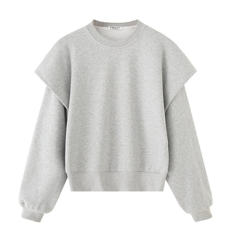 Cozy Round Neck Long Sleeve Sweater for Women
