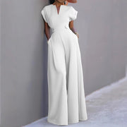 High Waist Wide Leg Solid Color Pants for Women