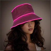 Sun Hat for Men and Women, LED Luminous Embroidery Flat Top