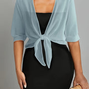 Women's Lightweight Open-Front Shawl Cardigan