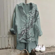 Girls Floral 3D Long Sleeve Loose Summer Vest Top