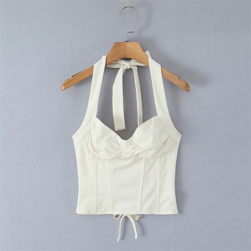 Sexy Fishbone Bodycon Tube Top for Women