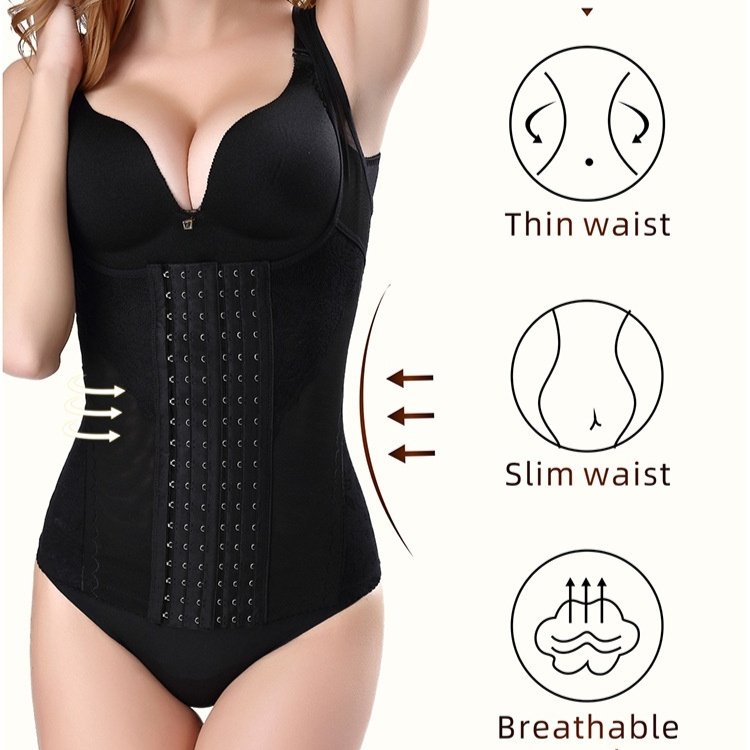Six Breasted Corset Waist Trainer Top for Plus Size