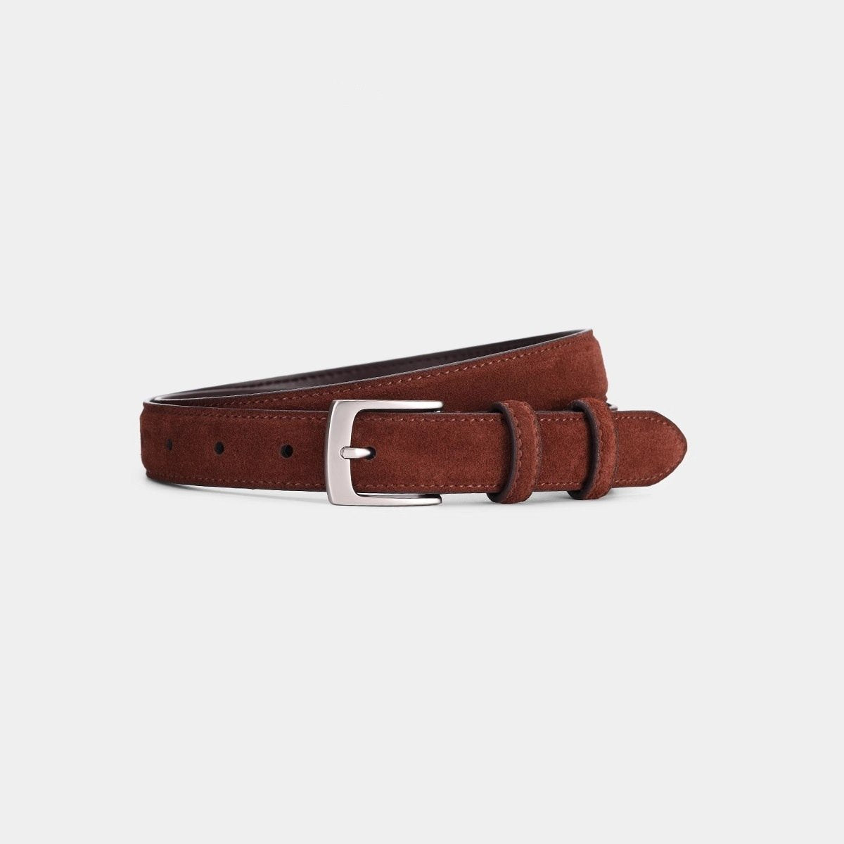 Stylish Suede Cowhide Belt with Pin Buckle